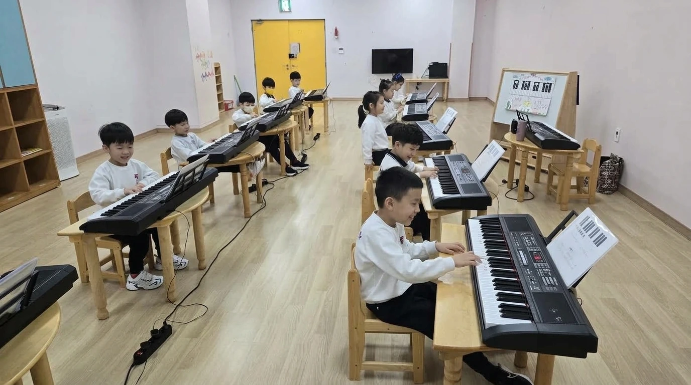 기초 계이름과 리듬을 익히는 디지털 피아노 레슨