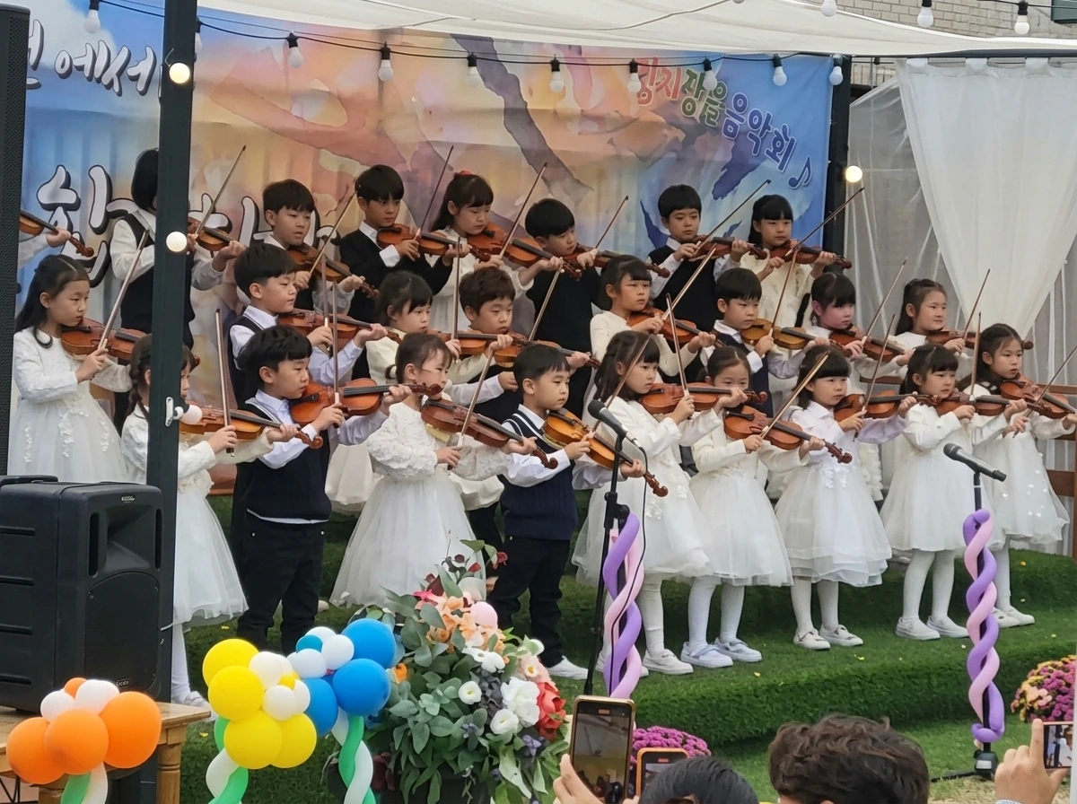 [예능특기수업] 꼬마 바이올리니스트들의 감동적인 야외 정원 음악회